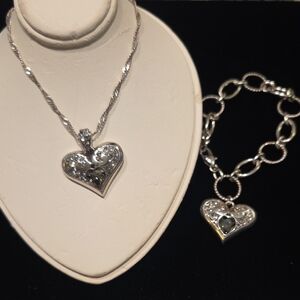 Brighton Gold and Silver Heart Necklace